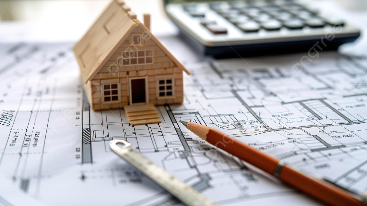 pngtree architects are using a calculator to estimate the cost of house picture image 15513955